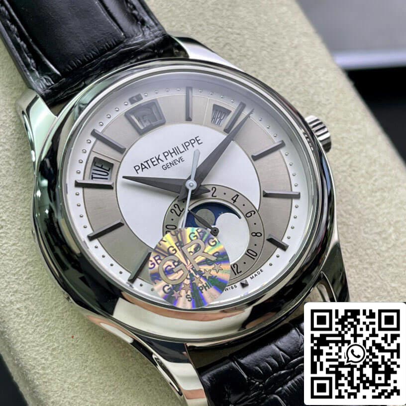 Patek Philippe Complications 5205G-001 1:1 Best Edition GR Factory Esfera gris plateada