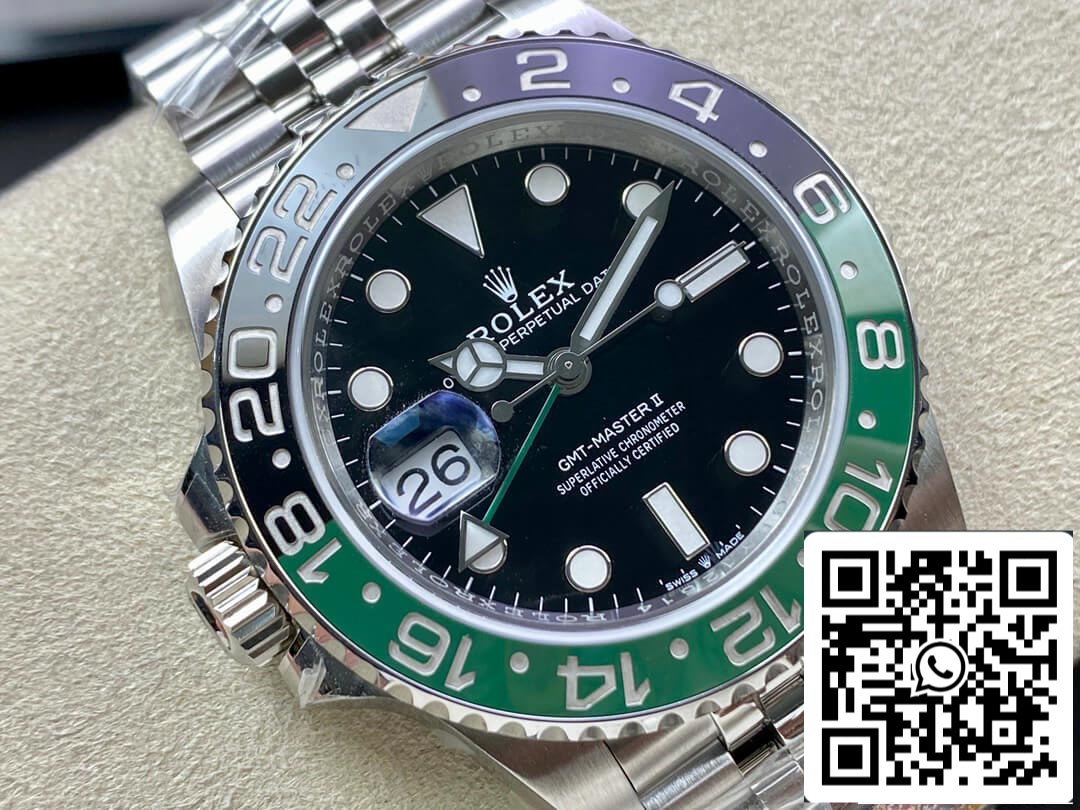 Rolex GMT Master II M126720vtnr-0002 1:1 Mejor edición Clean Factory esfera negra