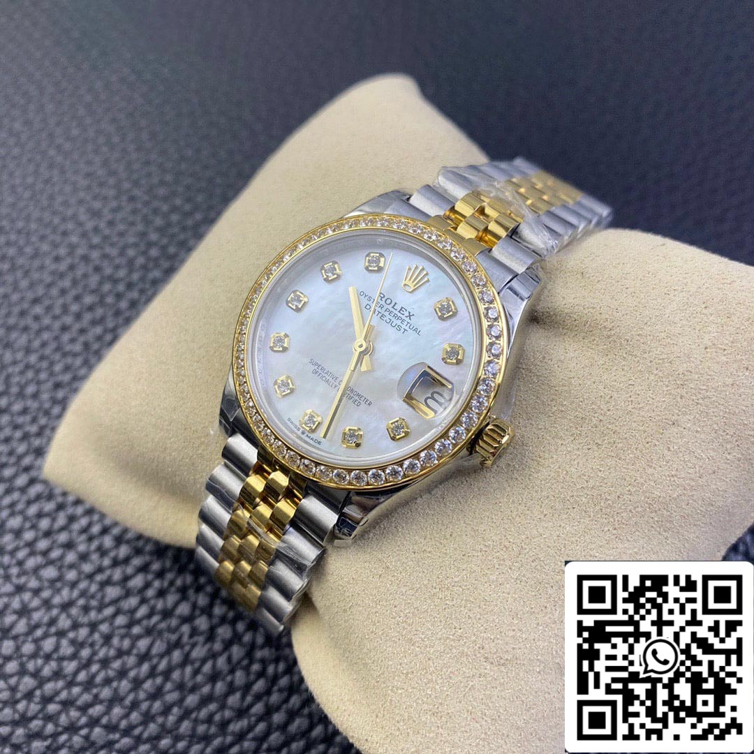 Rolex Datejust M278383RBR-0028 31MM 1:1 Mejor edición EW Factory Oro amarillo