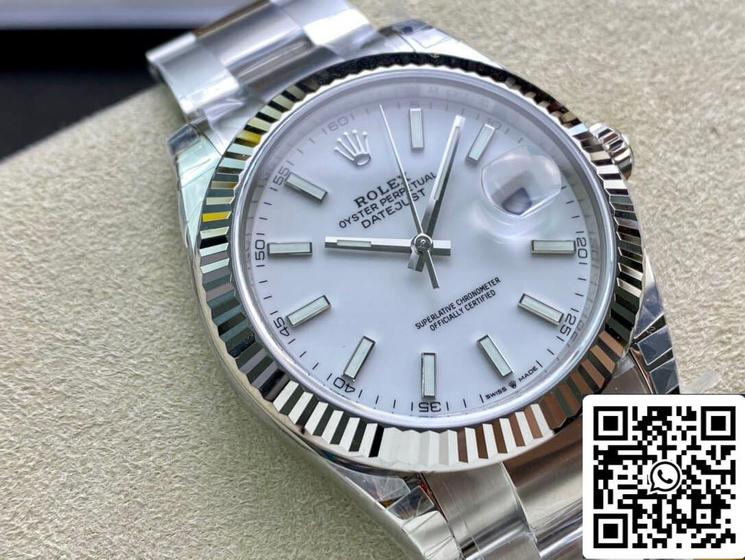 Rolex Datejust M126334-0009 41 mm Correa Jubilee VS Acero inoxidable de fábrica