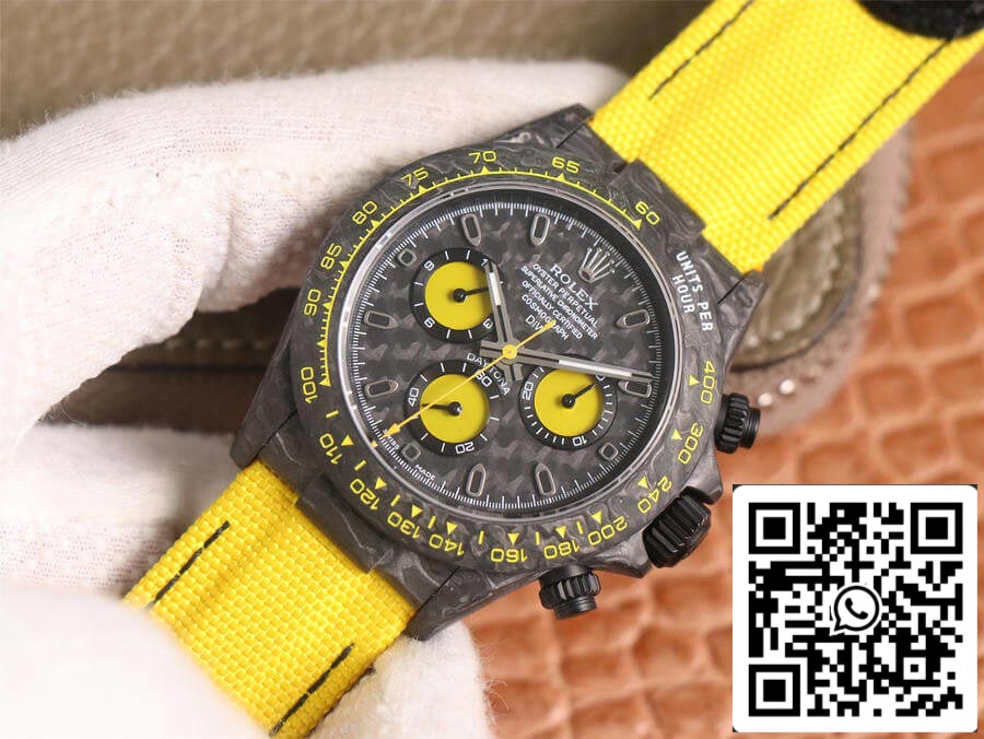 Rolex Daytona Diw Retrofit versione 1:1 Best Edition WWF Factory Quadrante in fibra di carbonio