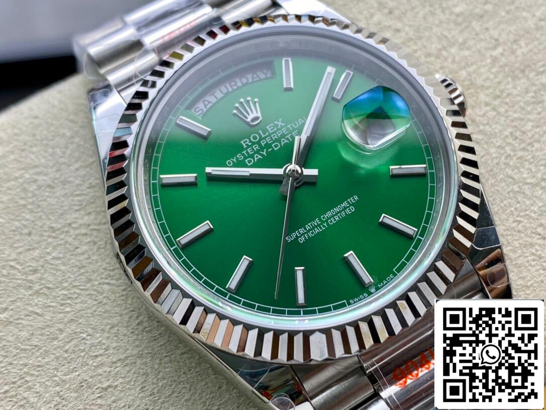 Rolex Day Date 40MM 1:1 Mejor edición GM Factory esfera verde