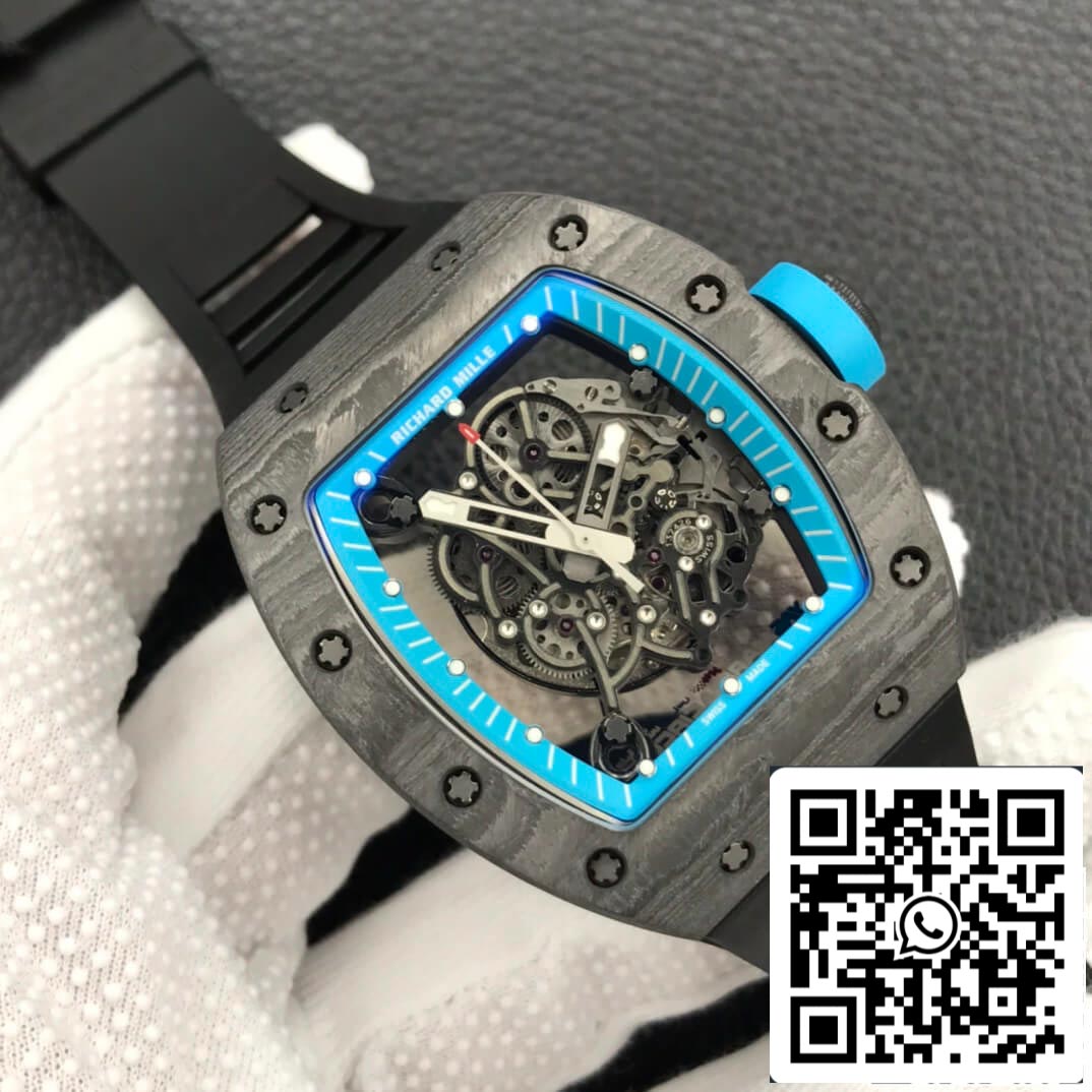 Richard Mille RM055 1:1 Caja de fibra de carbono ZF Factory Best Edition