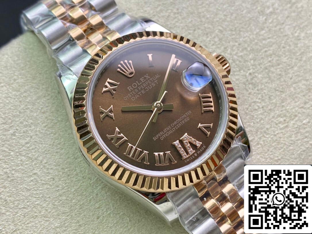 Rolex Datejust M278271-0004 31MM 1:1 Mejor edición EW Factory esfera marrón