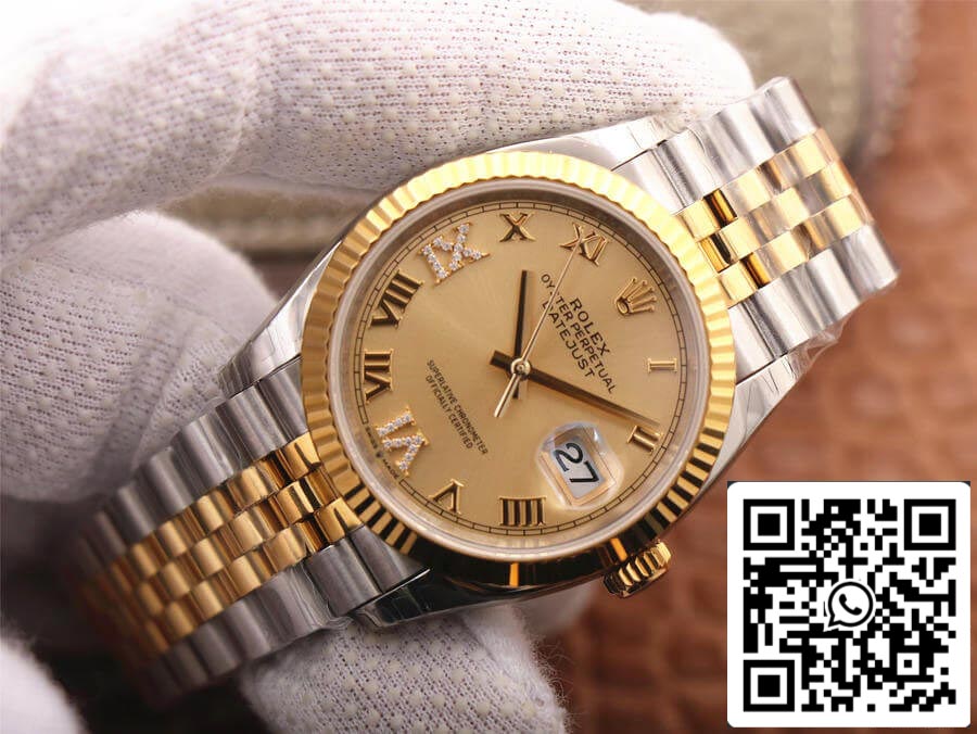 Rolex Datejust 126233 1:1 Mejor Edición EW Factory Esfera Dorada