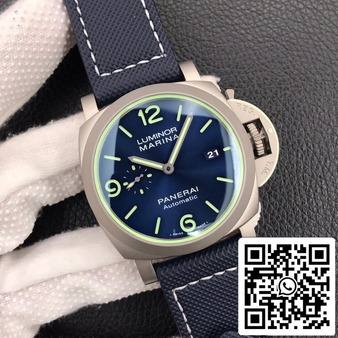 Panerai Luminor PAM01117 1:1 Mejor edición VS esfera azul de fábrica