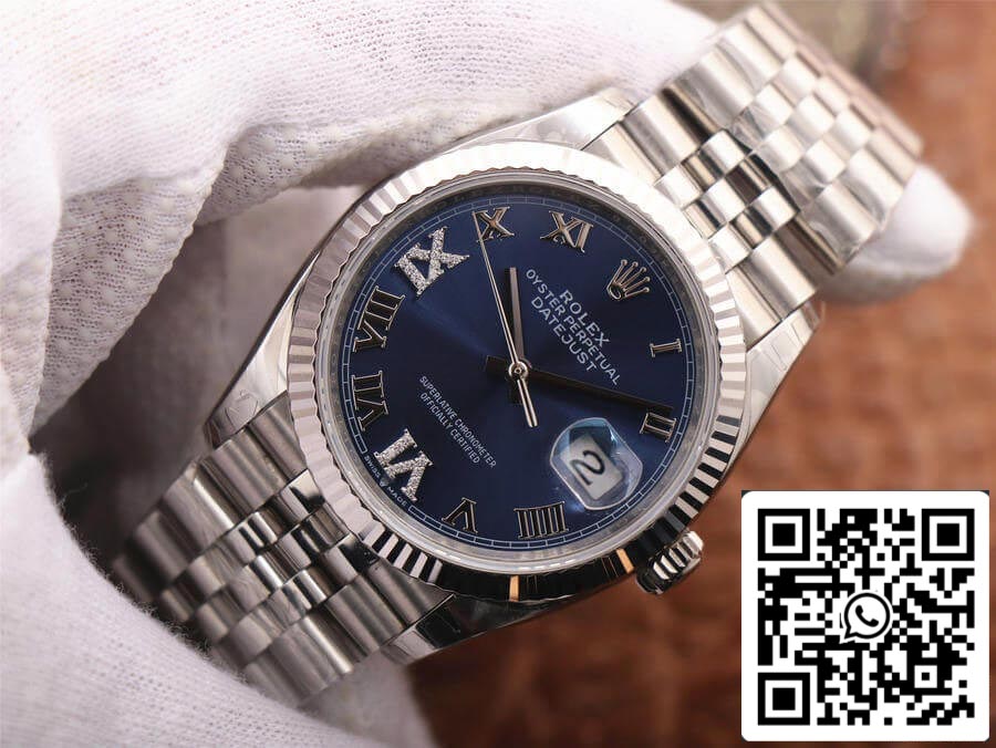 Rolex Datejust 126234 1:1 Mejor edición EW Factory esfera azul