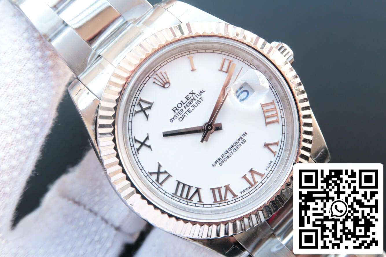 Rolex Datejust M126334-0023 1:1 Best Edition EW Factory Quadrante bianco