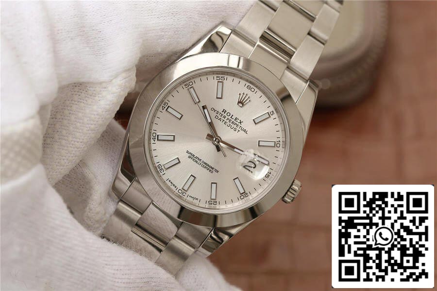 Rolex Datejust M126300-0005 1:1 Best Edition EW quadrante bianco di fabbrica