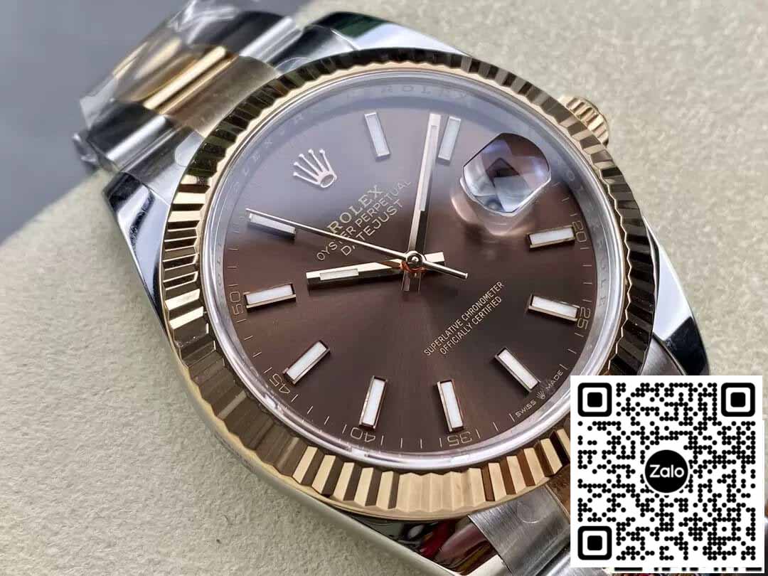 Rolex Datejust 41MM M126331-0001 1:1 Mejor edición Clean Factory esfera chocolate