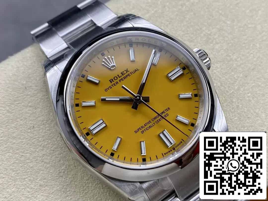 Rolex Oyster Perpetual M126000-0004 36MM 1:1 Mejor Edición VS Esfera Amarilla de Fábrica