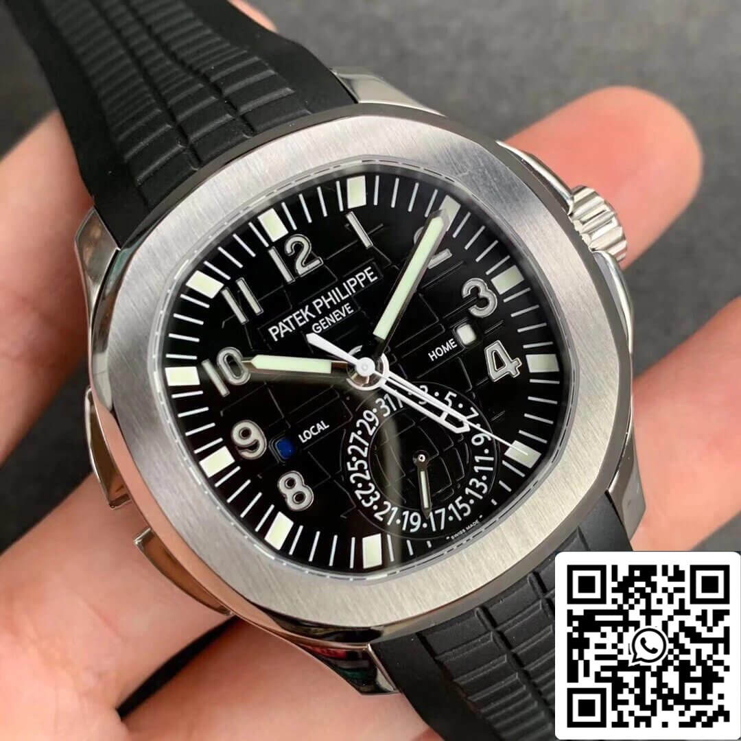 Patek Philippe Aquanaut 5164A-001 1:1 Mejor edición GR Factory esfera negra