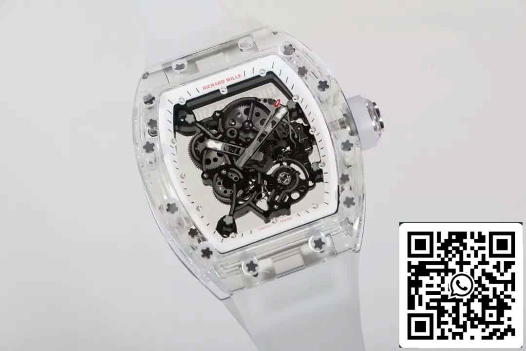 Richard Mille RM055 1:1 Best Edition RM Factory Transparent Case Replica Watch