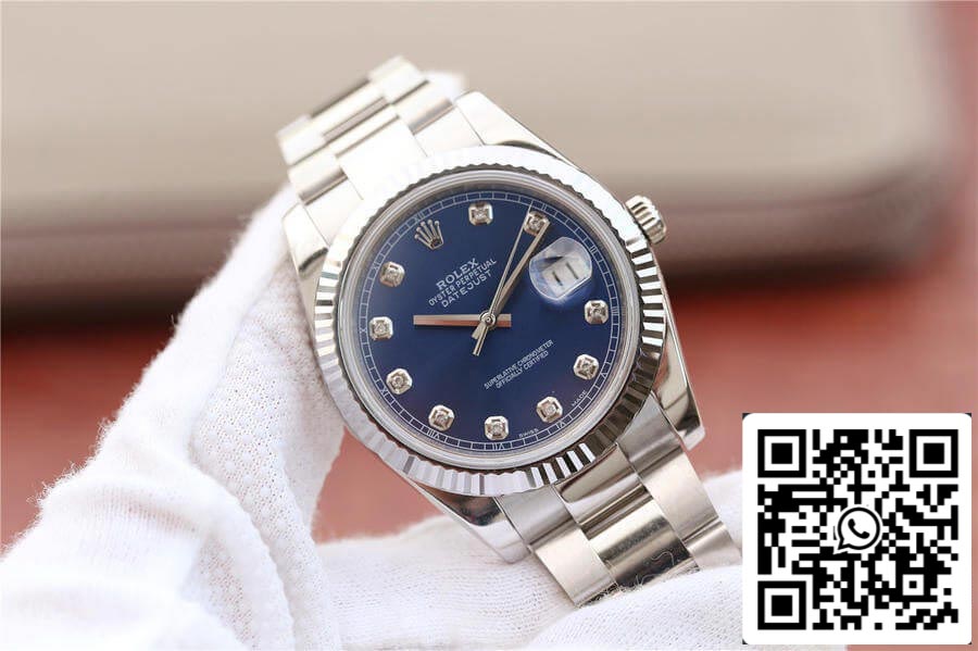 Rolex Datejust M126334-0015 1:1 Best Edition EW Factory Quadrante blu