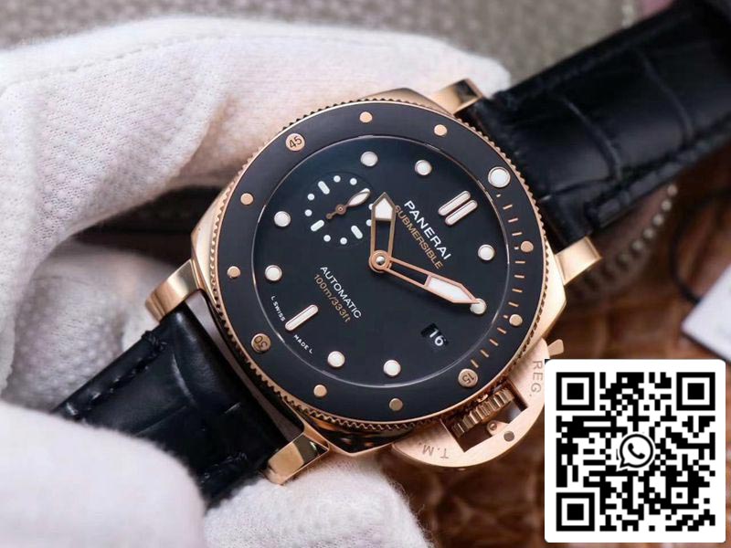 Panerai Submersible PAM00974 Movimento svizzero in oro rosa 1:1 Best Edition VS Factory