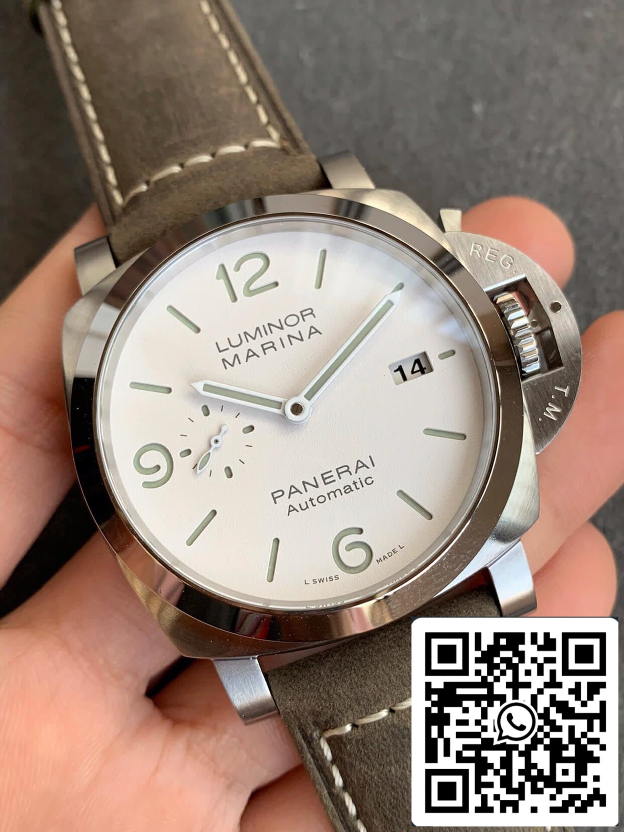 Panerai Luminor PAM01314 1:1 Best Edition VS Factory White Dial