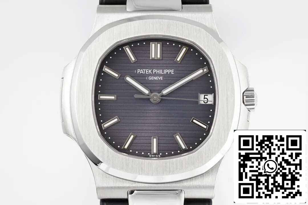 Patek Philippe Nautilus 5711 1:1 Mejor edición PPF Factory Correa de caucho negra