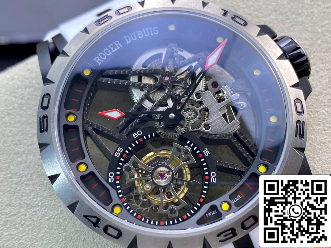 Roger Dubuis Excalibur RDDBEX0549 1:1 Best Edition BBR Factory Tourbillon cinturino bianco