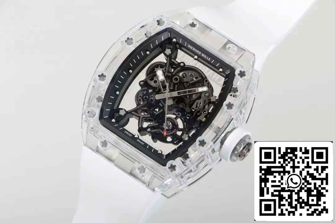 Réplica Richard Mille RM055 Mejor Edición 1:1 RM Factory Correa Blanca