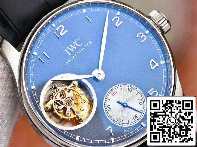 IWC Portoghese Tourbillon IW546302 ZF Factory Orologi da uomo 1:1 Migliore edizione Swiss Tourbillon quadrante blu