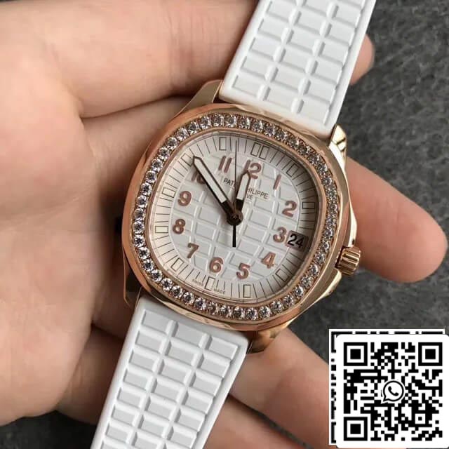 Patek Philippe Aquanaut 5068R-010 1:1 Mejor edición PPF Factory esfera blanca en oro rosa