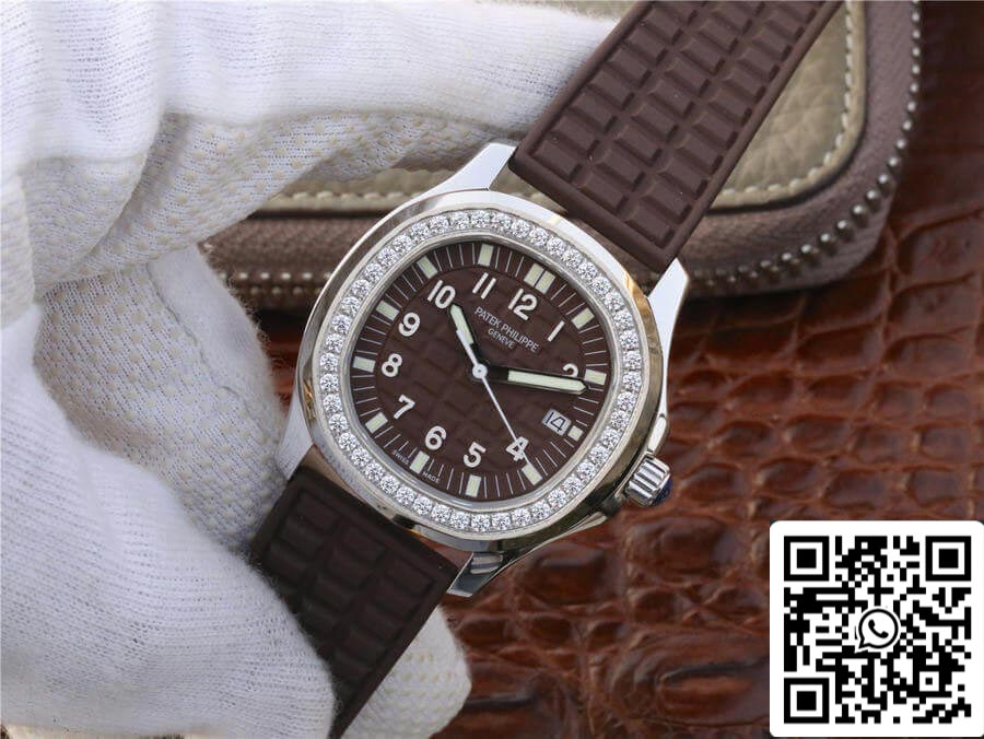 Patek Philippe Aquanaut 5067A-023 1:1 Best Edition PPF Factory quadrante marrone con diamanti