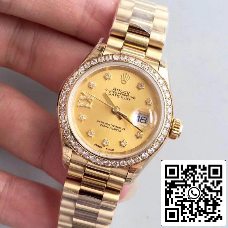 Rolex Lady Datejust 28mm 279138RBR 1:1 Best Edition Swiss ETA2824 Gold Wrapped