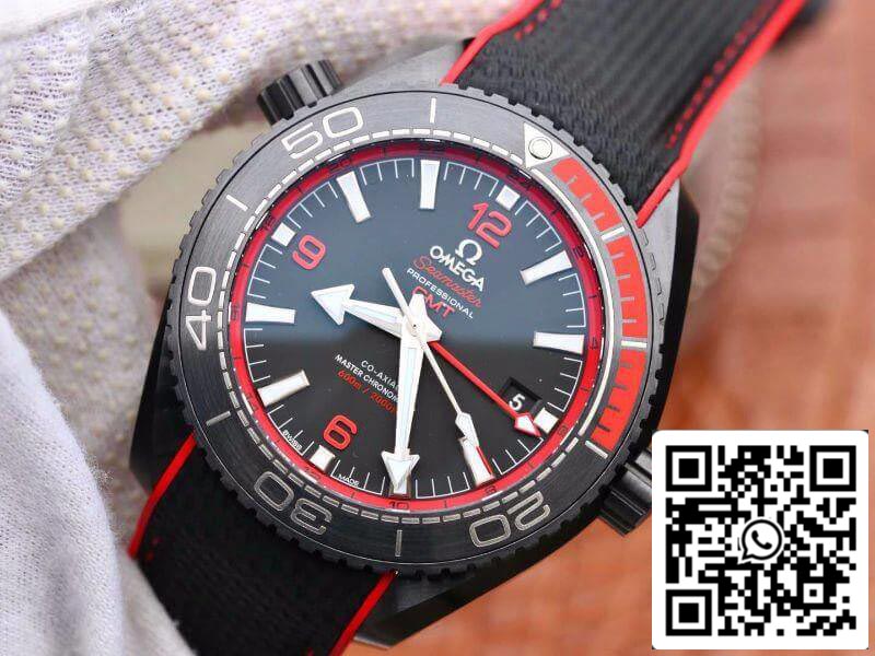 Omega Seamaster Planet Ocean 215.92.46.22.01.003 VS Factory 1: 1 Best Edition svizzero ETA8906 cinturino in nylon nero