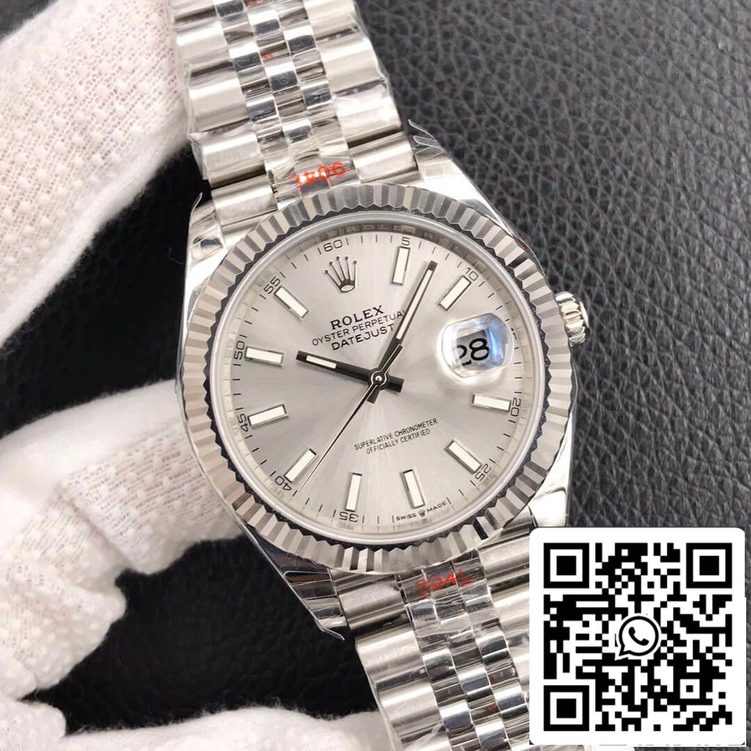 Rolex Datejust M126334-0004 1:1 Best Edition EW Factory Silver Grey Dial