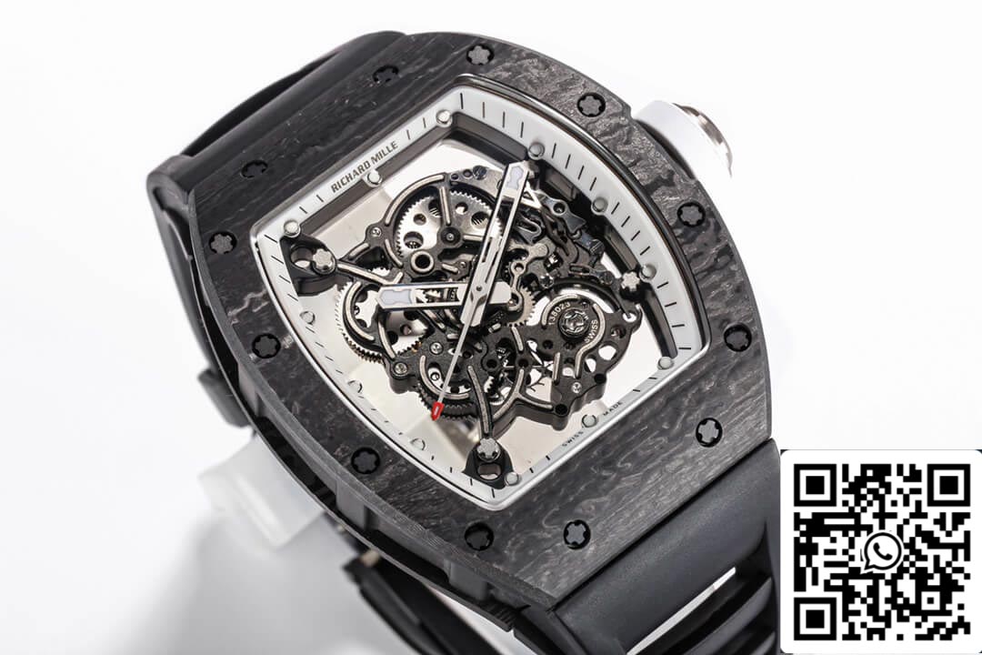 Richard Mille RM055 NTPT 1:1 Mejor Edición BBR Factory Correa Negra