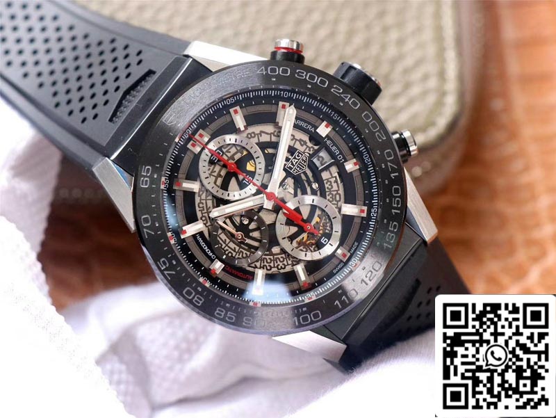 TAG Heuer Carrera CAR201V.FT6046 1:1 Best Edition XF Factory quadrante nero svizzero HEUER 01