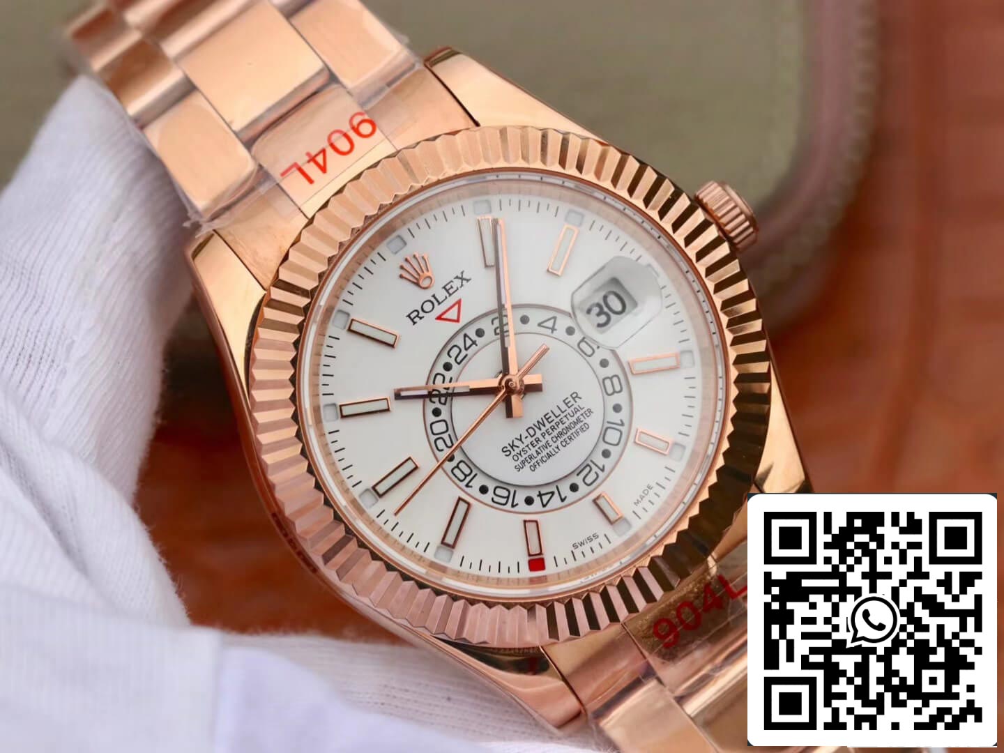 Rolex Sky Dweller M326935-0005 Mejor edición 1:1 Noob Factory Oro rosa