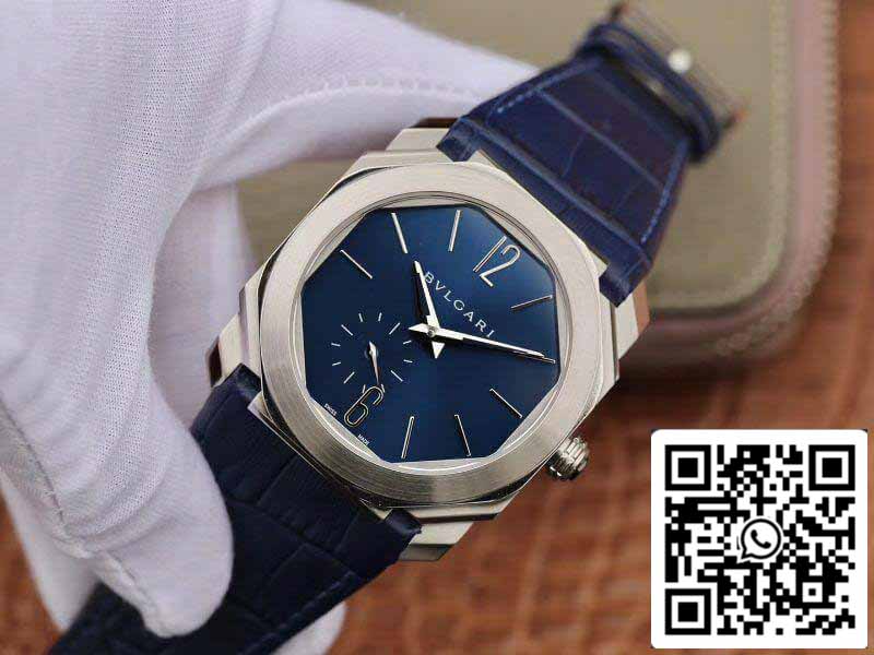 Bvlgari Octo Finissimo Extra Thin Automatic 103035 Orologio da uomo quadrante blu 1:1 Best Edition Swiss BVL193