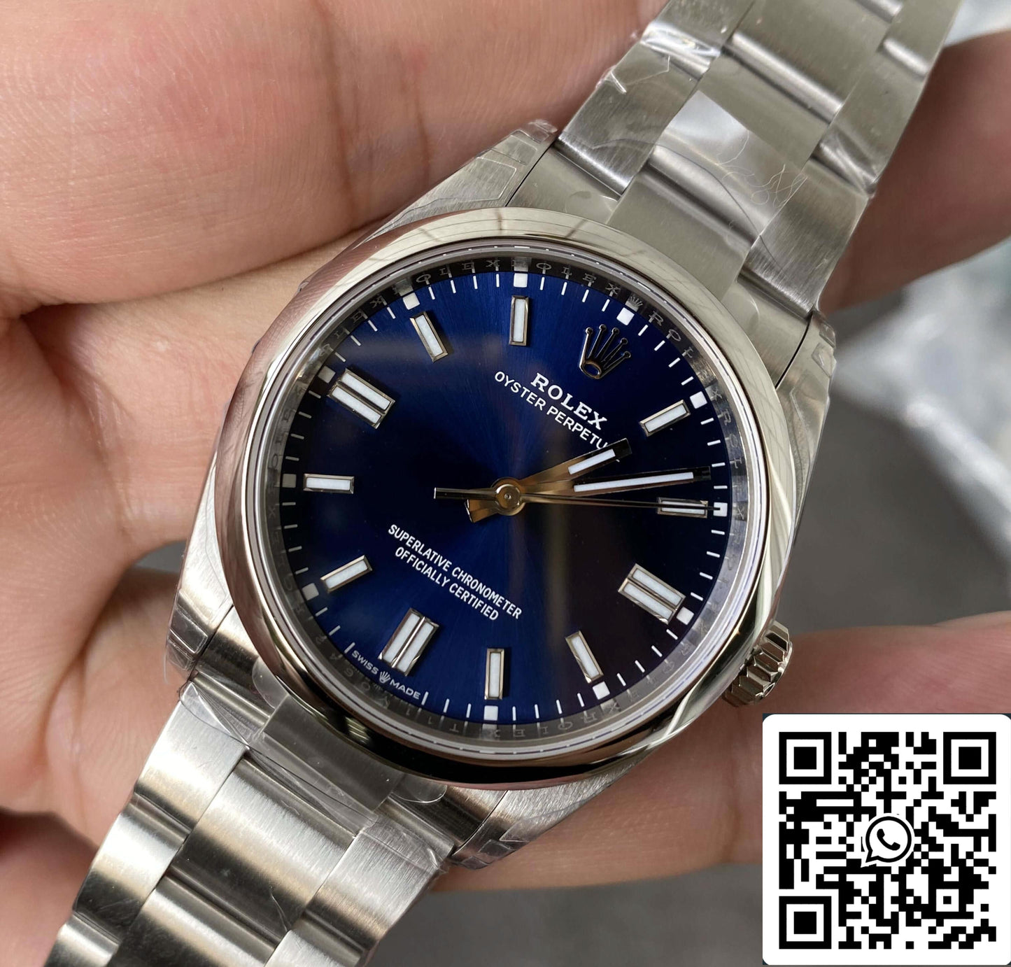 Rolex Oyster Perpetual M126000-0003 36MM 1:1 Mejor edición VS esfera azul de fábrica