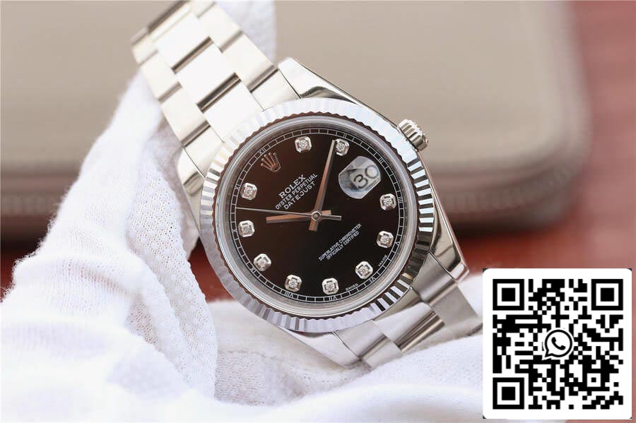 Rolex Datejust M126334-0011 1:1 Best Edition EW Factory quadrante nero