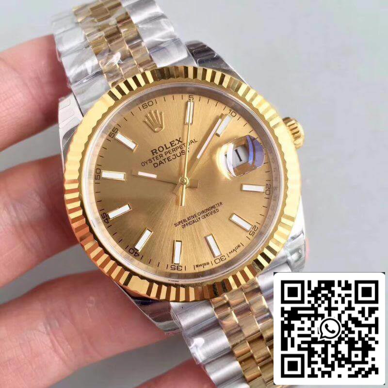 Rolex Datejust 41 126333 EW Factory 1:1 Mejor edición Swiss ETA3235 904L Brazalete Jubileo de acero inoxidable