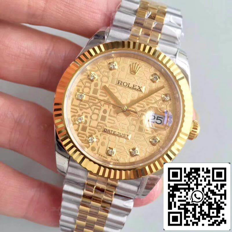 Rolex Datejust 41 126333-0003 EW Factory 1:1 Best Edition Swiss ETA3235 904L brazalete Jubilee de acero inoxidable