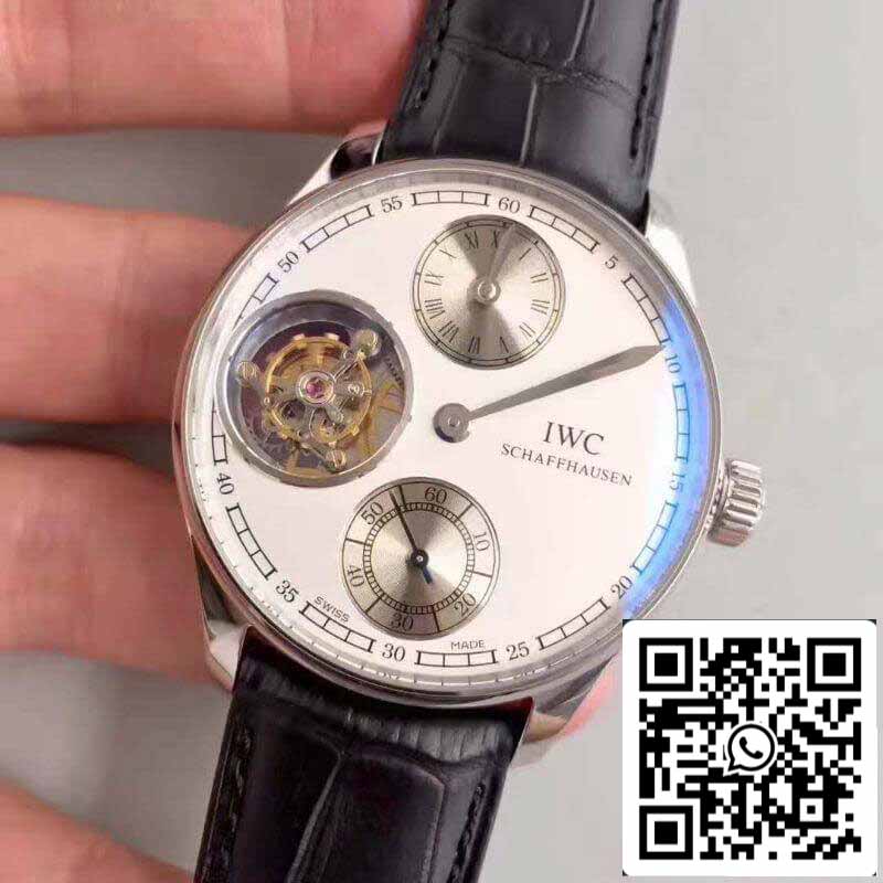 IWC Portugués IW544601 YL Factory 1:1 Mejor Edición Tourbillon Suizo Esfera Blanca