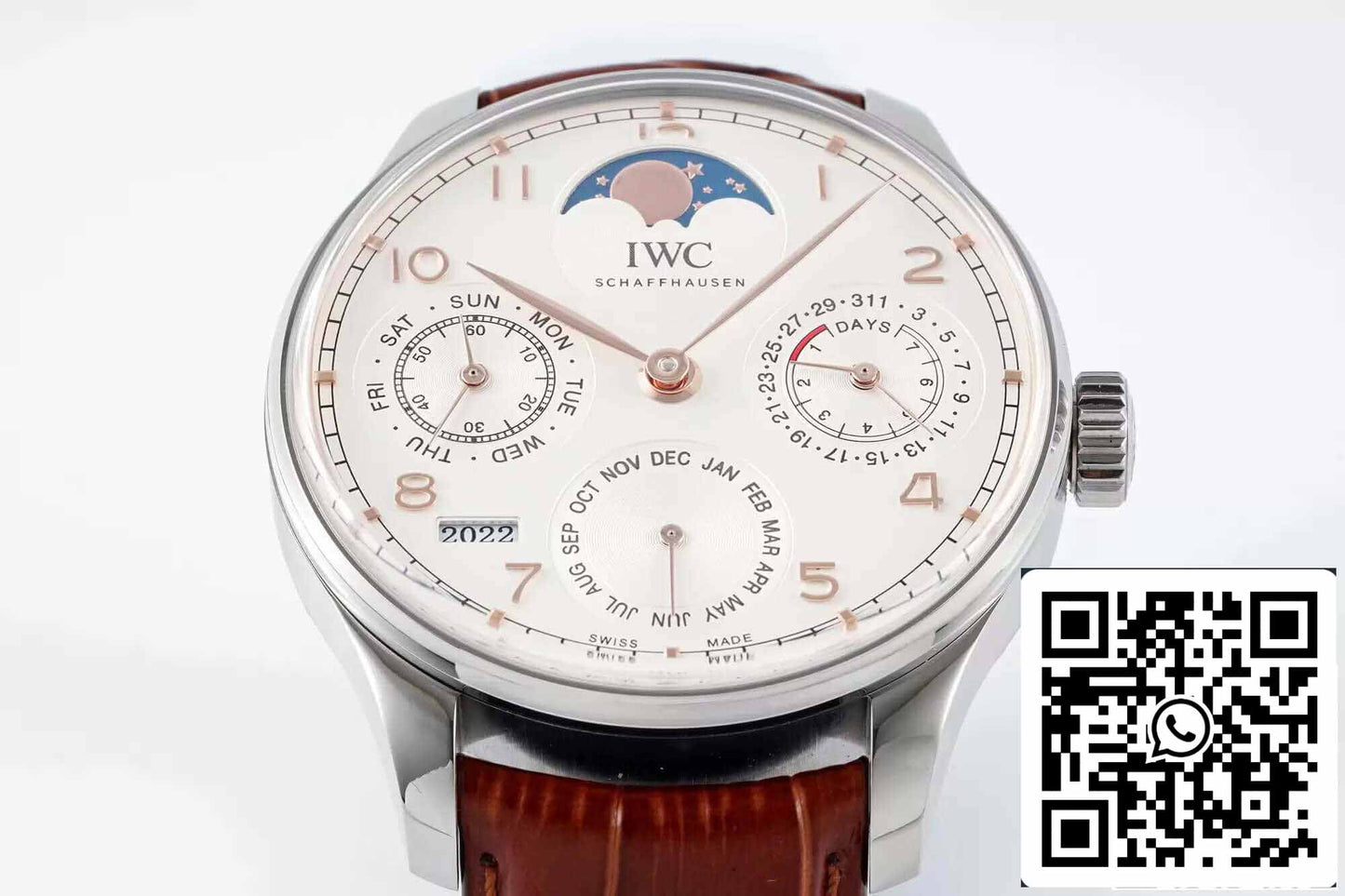 IWC Calendario Perpetuo Portugués IW503307 1:1 Mejor Edición APS Esfera Blanca de Fábrica