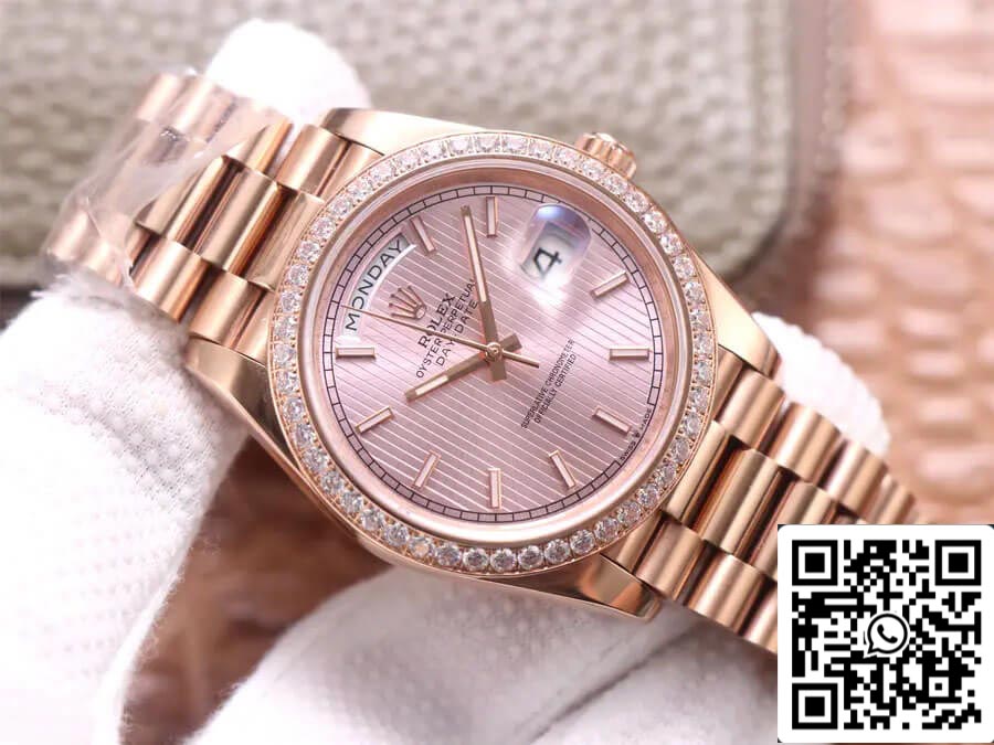 Rolex Day Date M228345RBR-0010 1:1 Best Edition EW Factory Rose Gold