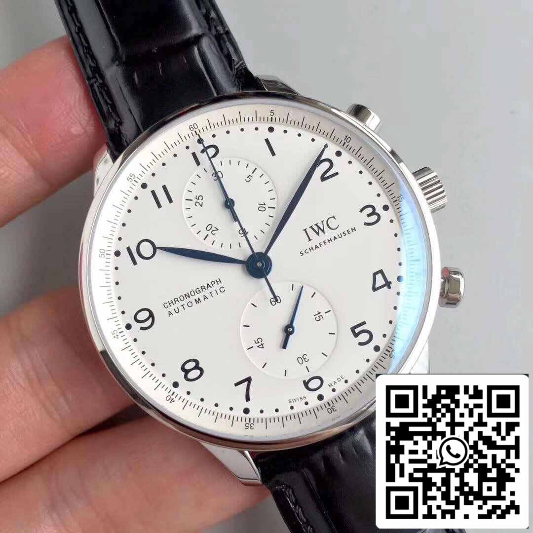 IWC Portugués IW371602 YL Factory 1:1 Mejor Edición Suizo ETA69355 Esfera Blanca