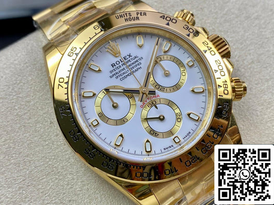 Rolex Daytona M116508-0001 1:1 Mejor edición BT Factory esfera blanca