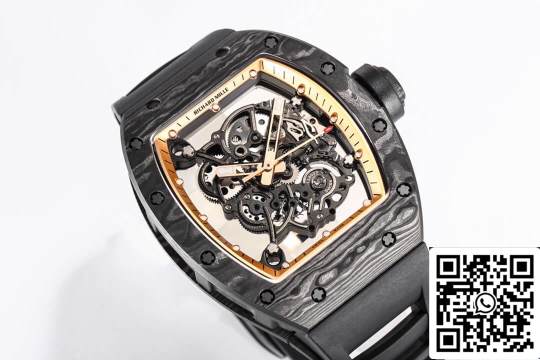 Richard Mille RM055 NTPT 1:1 Mejor edición BBR Factory Esfera de fibra de carbono