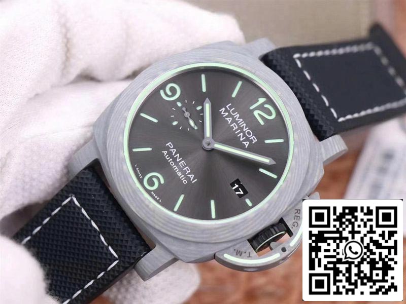 Panerai Luminor PAM01119 1:1 Best Edition VS Factory Carbon Fiber Swiss P9010