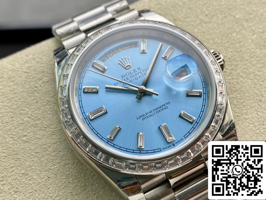 Rolex Day Date 228396TBR 1:1 Best Edition EW Factory Light Blue Dial