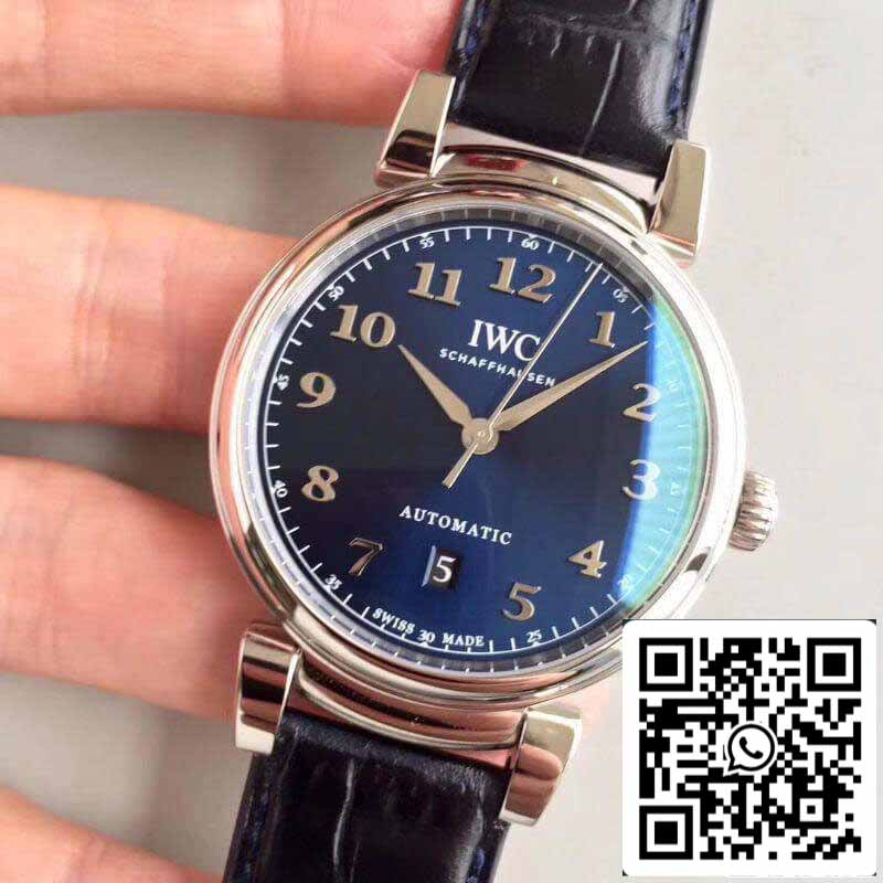 IWC Da Vinci IW356605 MKS Factory 1:1 Mejor Edición Suizo ETA2892 Esfera Azul Con Marcadores Plateados