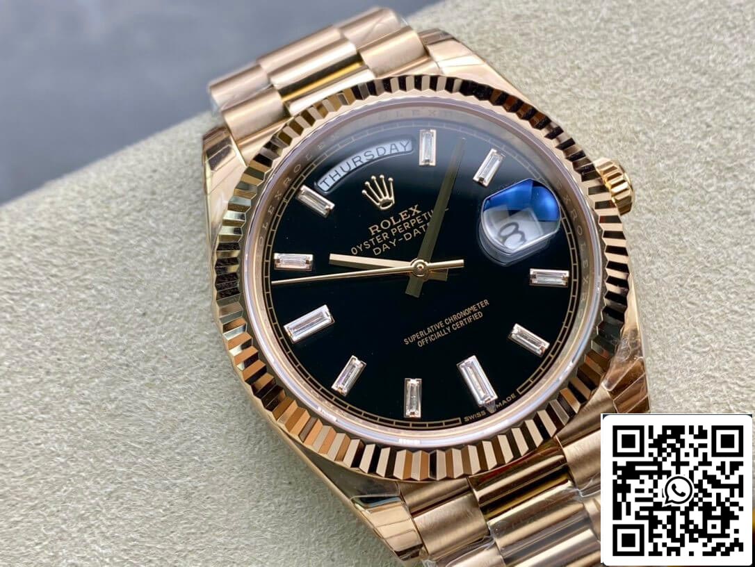 Rolex Day Date 228238a 1:1 Best Edition EW Factory V2 Black Dial