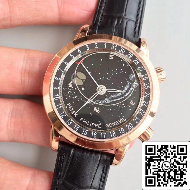 Patek Philippe Grand Complications 6102R-001 TW Factory 1:1 Mejor edición Suiza ETA240 Esfera giratoria negra celeste