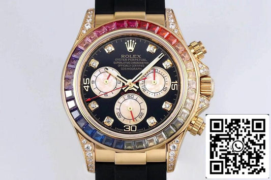 Rolex Daytona 116598RBOW 1:1 Mejor Edición BL Factory Oro Amarillo Suizo ETA4130