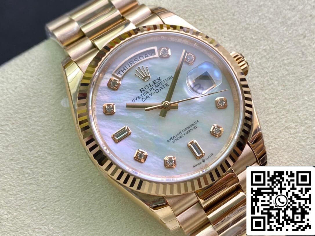 Rolex Day Date M128235-0029 1:1 Best Edition EW Factory Rose Gold